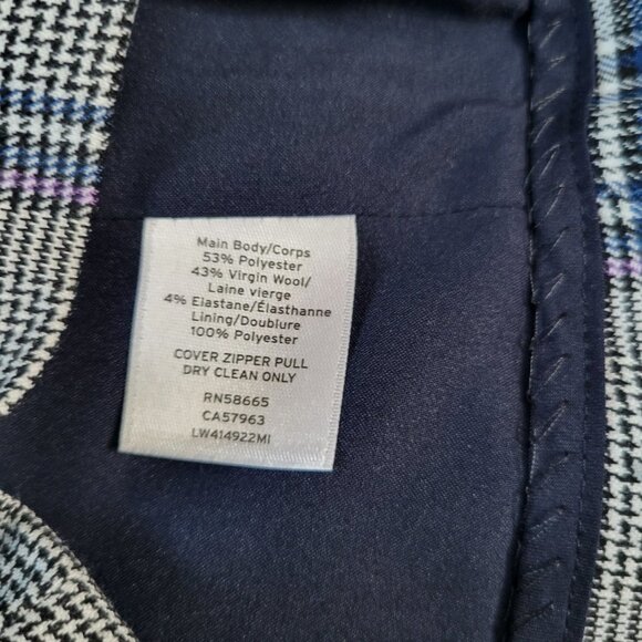 Lewit Lidia Plaid Shell Wool Blend Sleeveless Top - Size Small - Picture 9 of 11